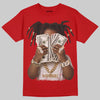 Jordan 5 Retro Fire Red Black Tongue (2025) DopeSkill T-Shirt Rich Youth Graphic Streetwear - Red 
