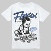 Jordan 1 Low Travis Scott x Fragment DopeSkill T-Shirt Flexin' Graphic Streetwear - White