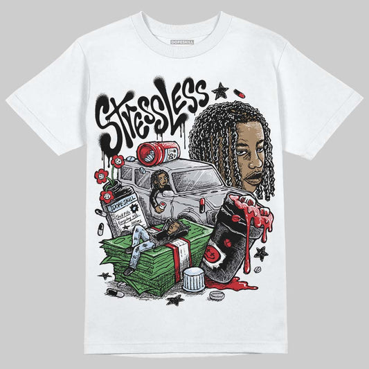 Jordan 5 Retro OG Black Metallic Reimagined DopeSkill T-Shirt Stressless Graphic Streetwear - White