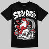 Jordan 4 OG “White Cement” DopeSkill T-Shirt Stay Busy Graphic Streetwear - Black