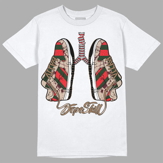 Dunk Low Freddy Krueger DopeSkill T-Shirt Breathe Graphic Streetwear - White 