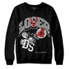 Jordan 1 High OG “Black/White” DopeSkill Sweatshirt Loser Lover  Graphic Streetwear - Black