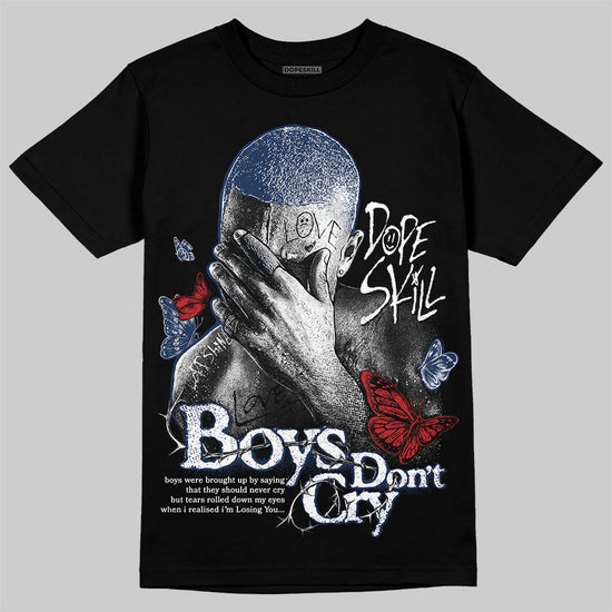 Jordan 4 SB “Summit White/Navy” DopeSkill T-Shirt Boys Don't Cry Graphic Streetwear - Black