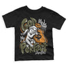 Jordan 5 "Olive" DopeSkill Toddler Kids T-shirt God Made Me Perfect Graphic Streetwear - Black