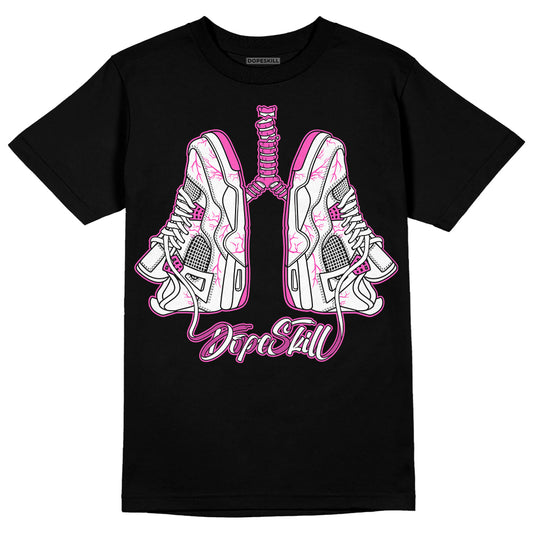 Jordan 4 GS “Hyper Violet” DopeSkill T-Shirt Breathe Graphic Streetwear - Black