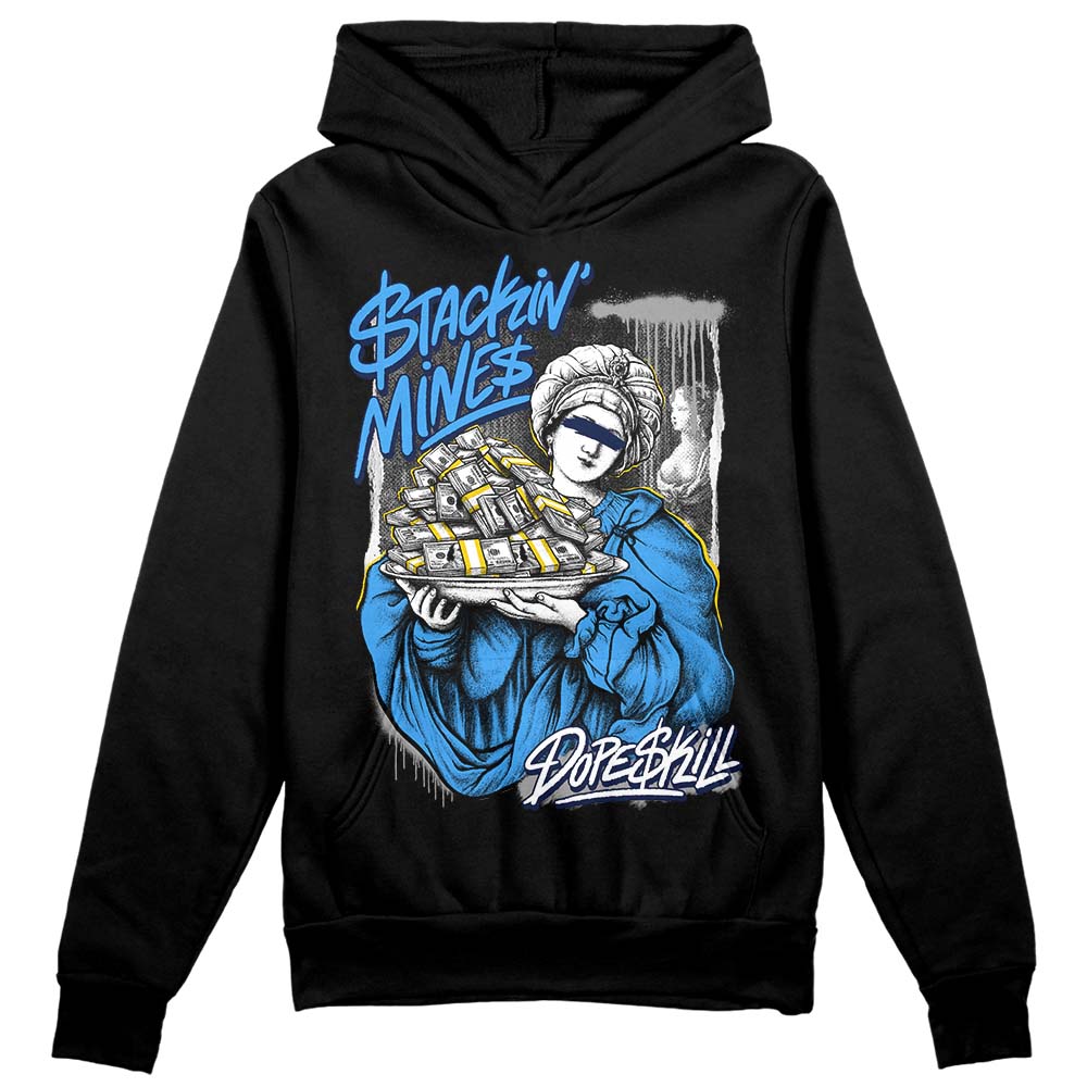 Jordan 3 "Midnight Navy" DopeSkill Hoodie Sweatshirt Stackin Mines Graphic Streetwear - Black