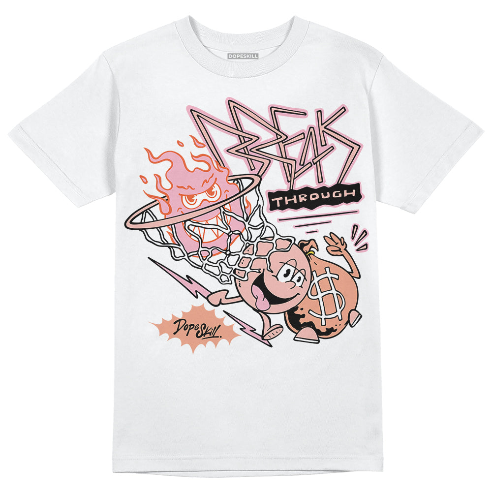 Jordan 11 Low “Legend Pink” DopeSkill T-Shirt Break Through Graphic Streetwear - White