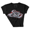 Bred Reimagined 4s DopeSkill Women's Crop Top Rare Breed Type Graphic