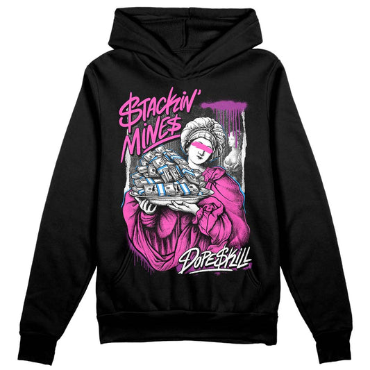 Jordan 4 GS “Hyper Violet” DopeSkill Hoodie Sweatshirt Stackin Mines Graphic Streetwear - black