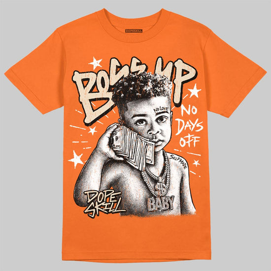 Jordan 3 Orange Citrus DopeSkill T-Shirt Boss Up Graphic Streetwear - Orange