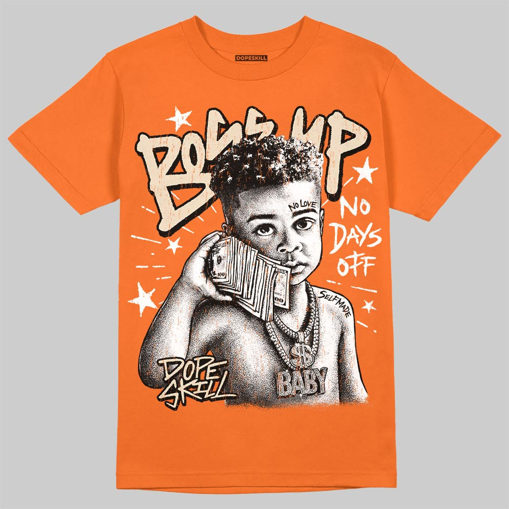 Jordan 3 Orange Citrus DopeSkill T-Shirt Boss Up Graphic Streetwear - Orange