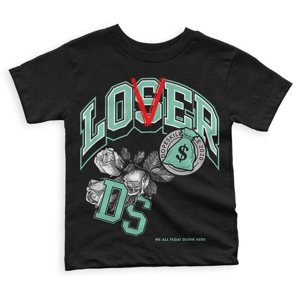Jordan 3 "Green Glow" DopeSkill Toddler Kids T-shirt Loser Lover Graphic Streetwear - Black