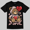 Lanvin Leather Curb Pink DopeSkill T-Shirt Broken Bear Graphic Streetwear  - Black