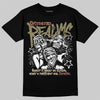 Jordan 6 Retro Neutral Olive DopeSkill T-Shirt Distorted Realms Graphic Streetwear - Black