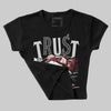 1906R NB Silver Classic Crimson DopeSkill Women's Crop Top Trust No One Graphic