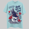 Dunk Low GS “Glacier Blue” DopeSkill Chambray T-Shirt Reap What You Sow Graphic Streetwear