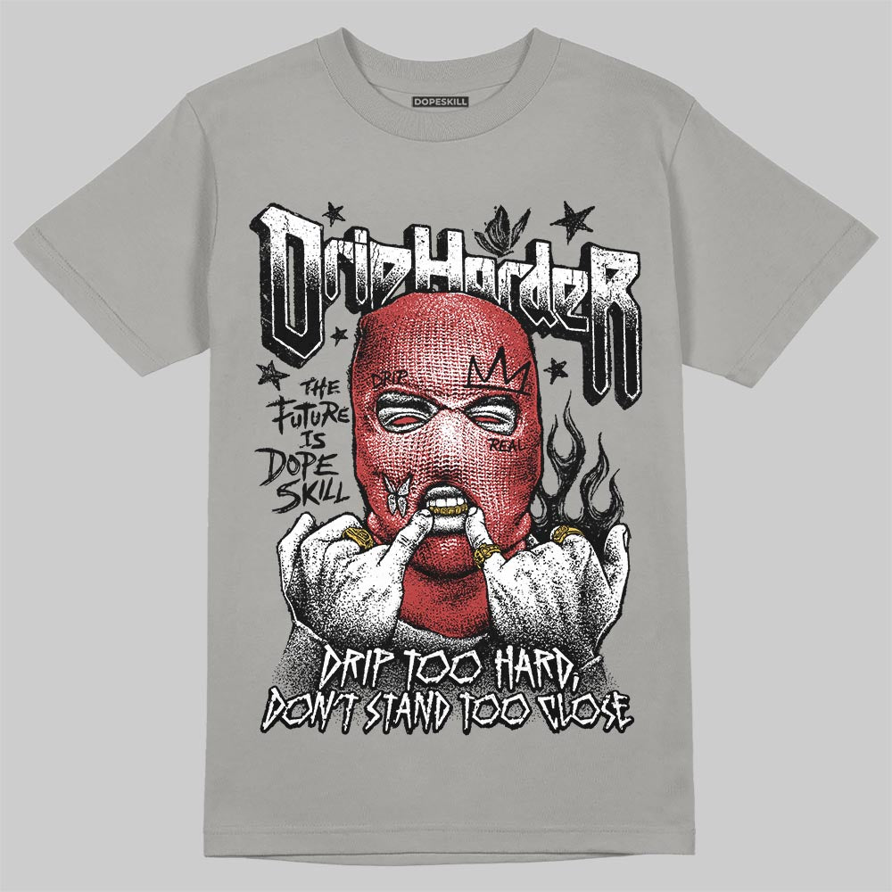 Grey Sneakers DopeSkill T-Shirt Drip Harder Graphic Streetwear - Gravel