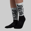 Wolf Grey 12s DopeSkill Sublimated Socks Hustle Graphic