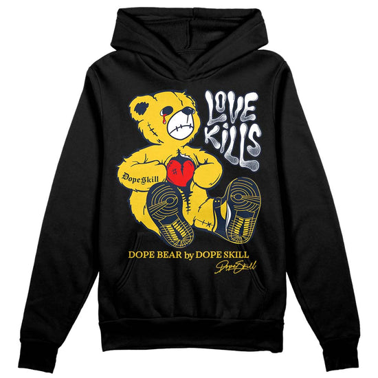 Dunk Low Vintage “Michigan” DopeSkill Hoodie Sweatshirt Love Kills Graphic Streetwear - Black