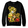 Jordan 4 Retro “Vivid Sulfur” DopeSkill Sweatshirt Broken Heart Graphic Streetwear - Black