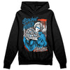 Jordan 4 Retro Military Blue DopeSkill Hoodie Sweatshirt Stackin Mines Graphic Streetwear - Black