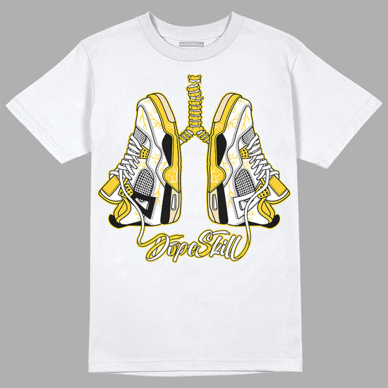 Jordan 4 Retro “Vivid Sulfur” DopeSkill T-Shirt Breathe Graphic Streetwear - White 