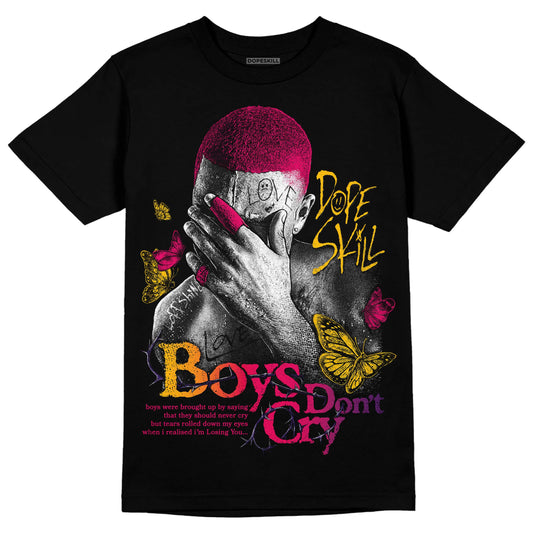 Jordan 3 Retro SP J Balvin Medellín Sunset DopeSkill T-Shirt Boys Don't Cry Graphic Streetwear - Black