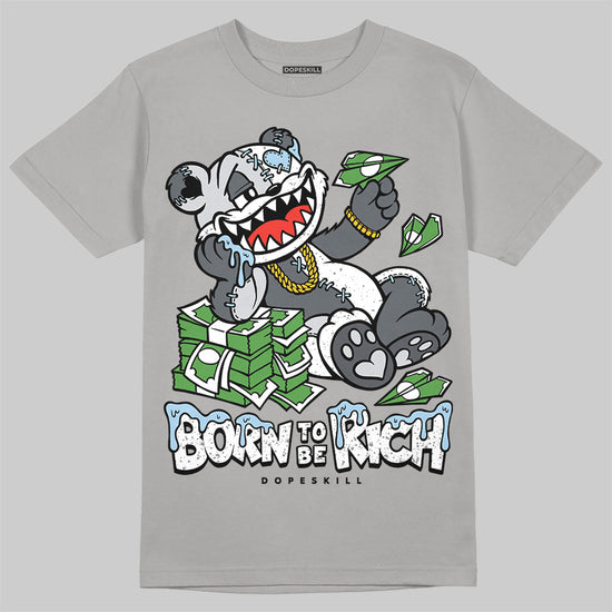 Jordan 5 Retro Wolf Grey (2026) DopeSkill T-Shirt Born To Be Rich Graphic Streetwear - Gravel