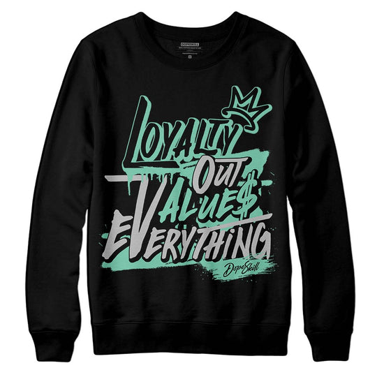 Jordan 3 "Green Glow" DopeSkill Sweatshirt LOVE Graphic Streetwear - Black