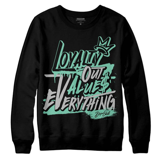 Jordan 3 "Green Glow" DopeSkill Sweatshirt LOVE Graphic Streetwear - Black