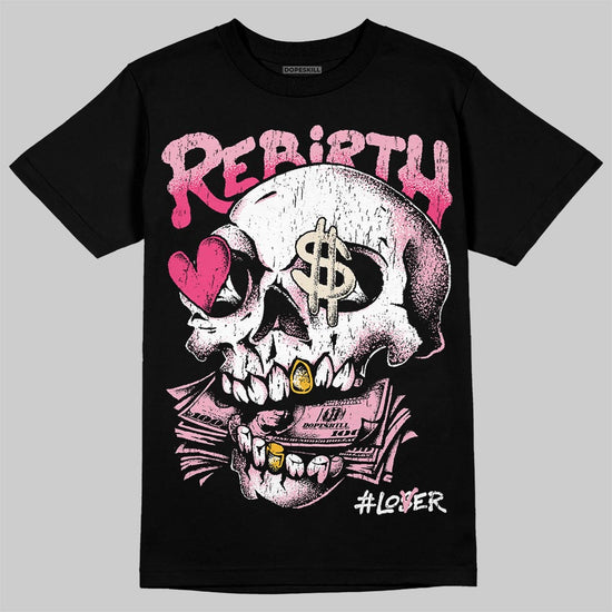 Jordan 4 "Iced Carmine" DopeSkill T-Shirt Rebirth Graphic Streetwear - Black