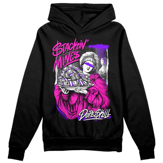 Dunk Low GS “Active Fuchsia” DopeSkill Hoodie Sweatshirt Stackin Mines Graphic Streetwear - Black