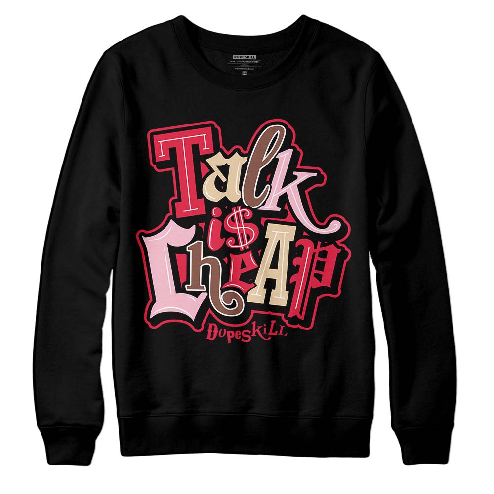 Dunk Low PRM Bacon DopeSkill Sweatshirt Talk Is Chip Graphic Streetwear - Black