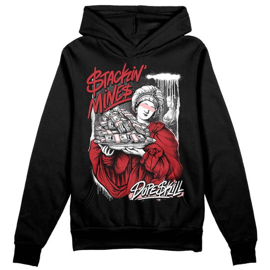 Jordan 12 “Red Taxi” DopeSkill Hoodie Sweatshirt Stackin Mines Graphic Streetwear - black