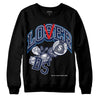 Jordan Spiz’ike Low “White/Obsidian” DopeSkill Sweatshirt Loser Lover Graphic Streetwear - Black