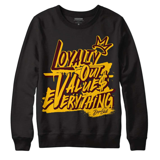 Dunk Yellow Bordeaux DopeSkill Sweatshirt LOVE Graphic Streetwear - Black