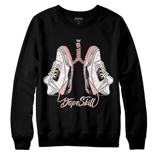 Jordan 3 GS “Red Stardust” DopeSkill Sweatshirt Breathe Graphic Streetwear - Black