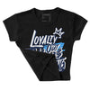 AJ Spizike White Obsidian DopeSkill Women's Crop Top LOVE Graphic