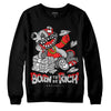 Jordan Spizike Low Bred DopeSkill Sweatshirt Born To Be Rich Graphic Streetwear - Black