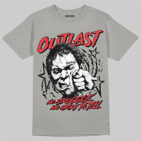 Grey Sneakers DopeSkill T-Shirt Outlast Graphic Streetwear - Gravel