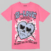Jordan 3 GS “Cobalt Bliss” DopeSkill T-Shirt Crying Heart Graphic Streetwear - Safety Pink