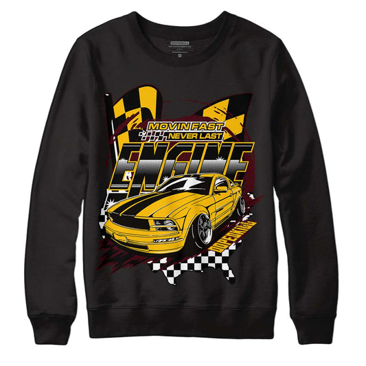 Dunk Yellow Bordeaux DopeSkill Sweatshirt ENGINE Tshirt Graphic Streetwear - Black