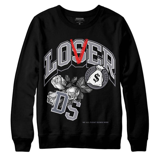 Jordan 14 Retro 'Stealth' DopeSkill Sweatshirt Loser Lover Graphic Streetwear - Black