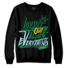 Jordan 5 “Lucky Green” DopeSkill Sweatshirt LOVE Graphic Streetwear - Black