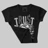 White Thunder 4s DopeSkill Women's Crop Top Trust No One Graphic