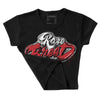 Red Taxi 12s DopeSkill Women's Crop Top Rare Breed Type Graphic