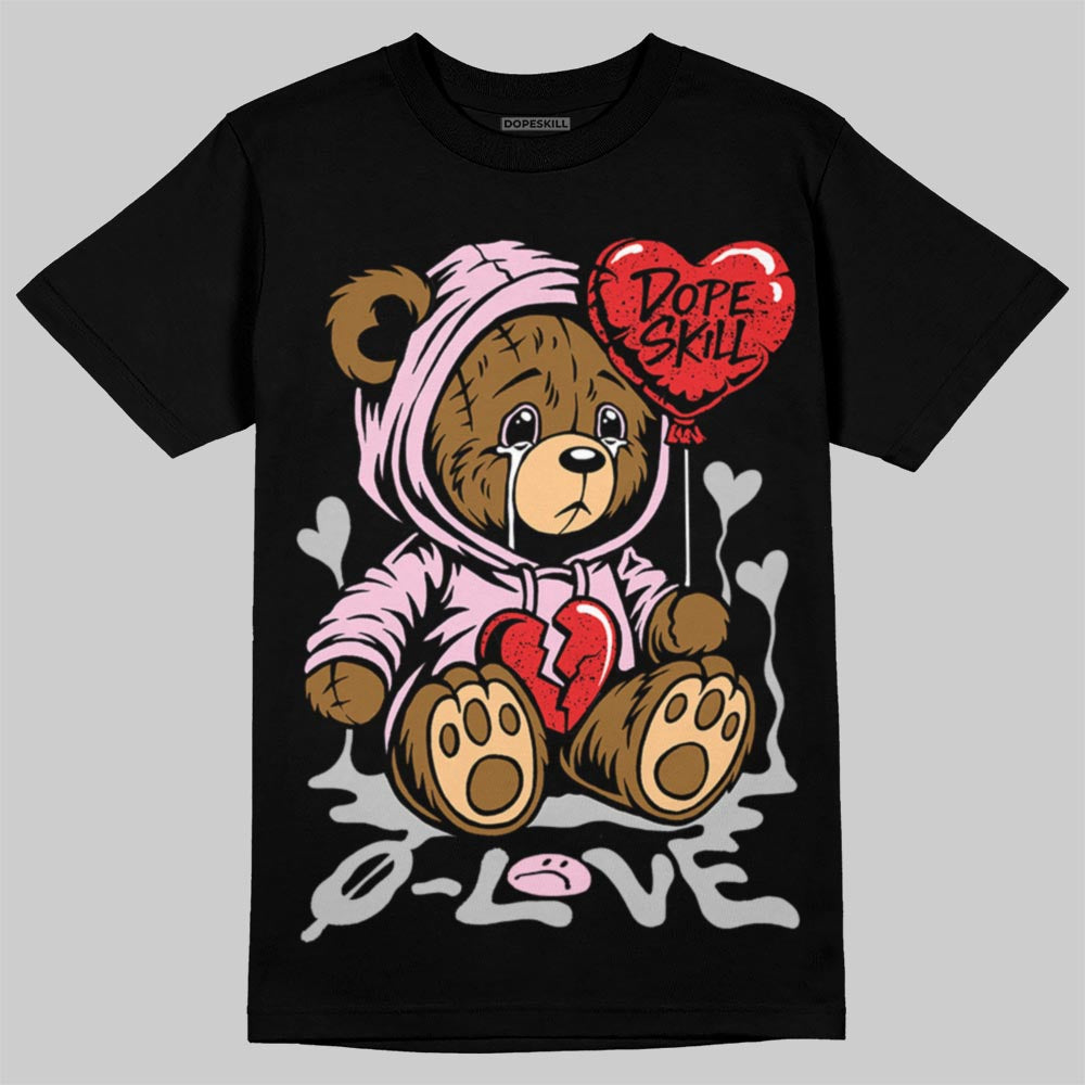 Awake NY x Air Jordan 5 Arctic Pink DopeSkill T-Shirt Broken Bear Graphic Streetwear - Black