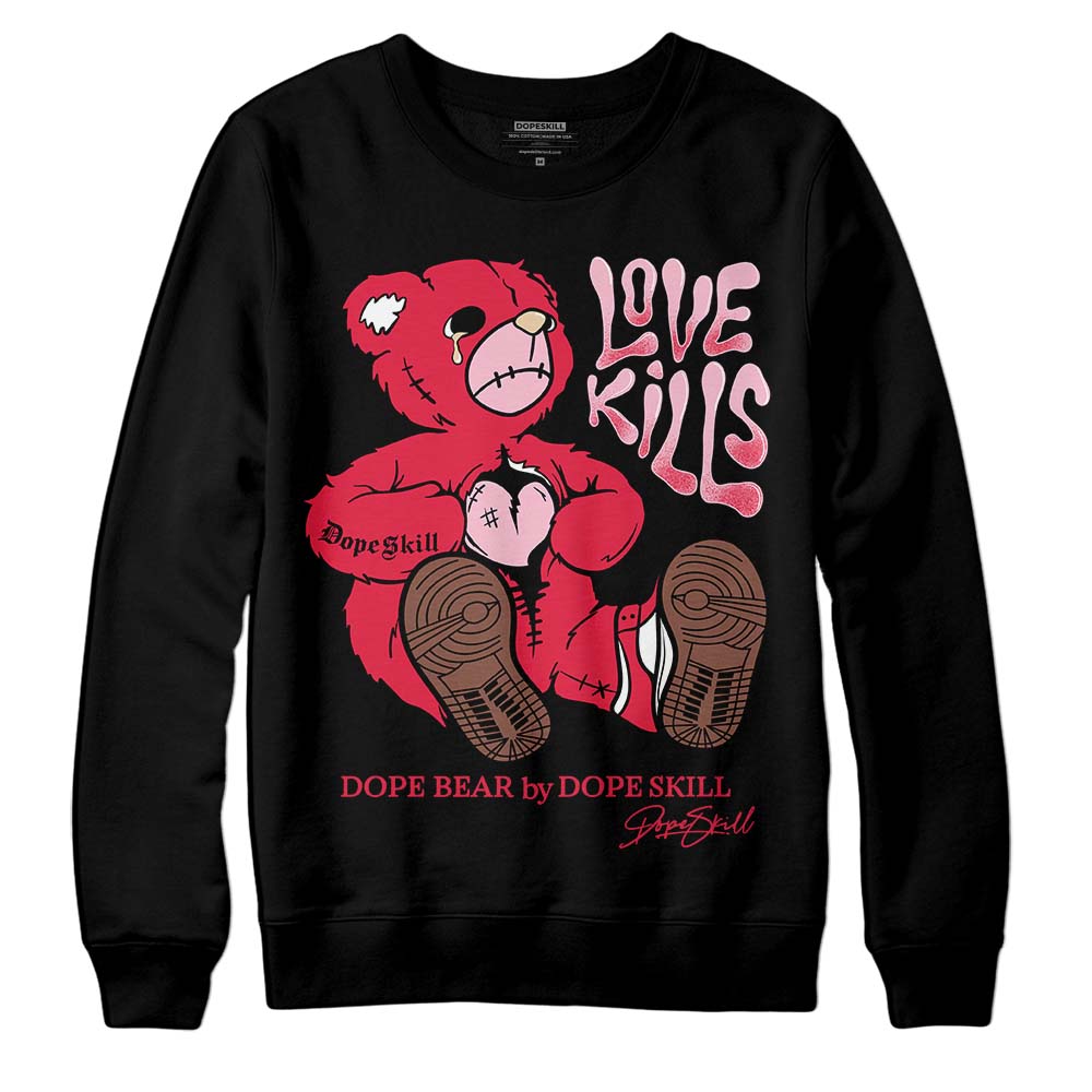 Dunk Low PRM Bacon DopeSkill Sweatshirt Love Kills Graphic Streetwear - Black