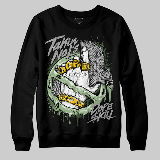 Jordan 4 Retro “Seafoam” DopeSkill Sweatshirt Takin No L's Graphic Streetwear - Black