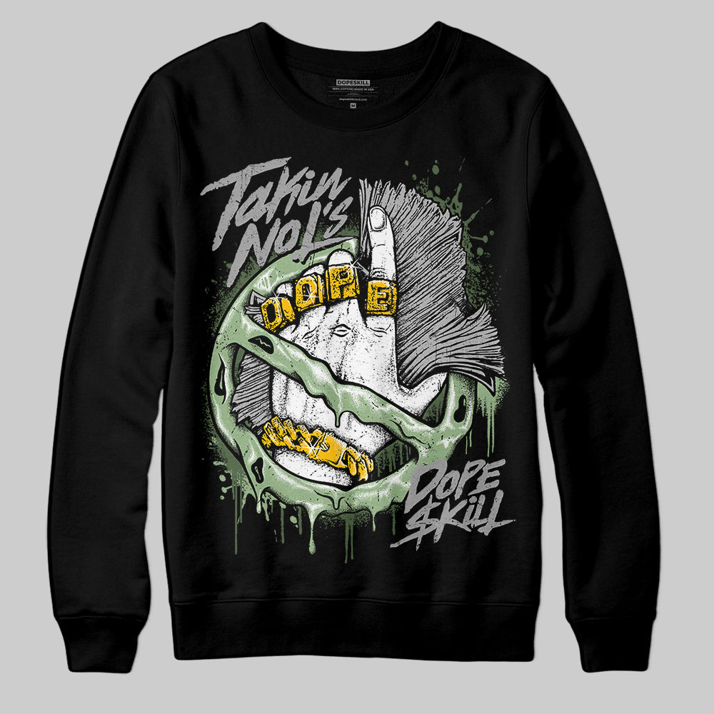 Jordan 4 Retro “Seafoam” DopeSkill Sweatshirt Takin No L's Graphic Streetwear - Black